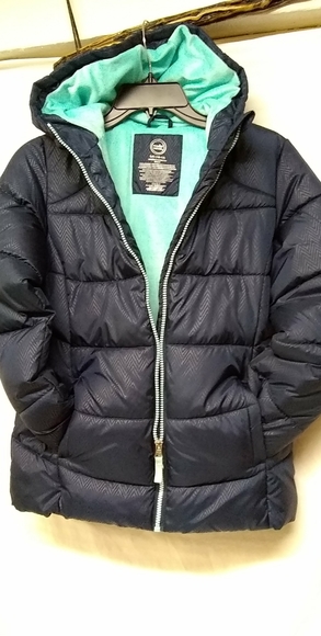 wonder nation Other - Winter Puffer Jacket Wonder Nation Girls Navy Hoodie Fleece Lined L/10-12/32"